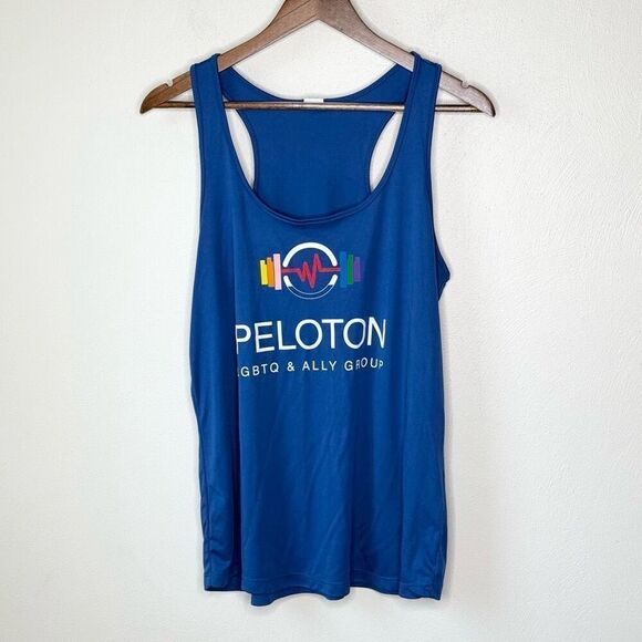 Peloton Blue Racerback Ally Tank Top - Women’s US XL - Picture 1 of 6